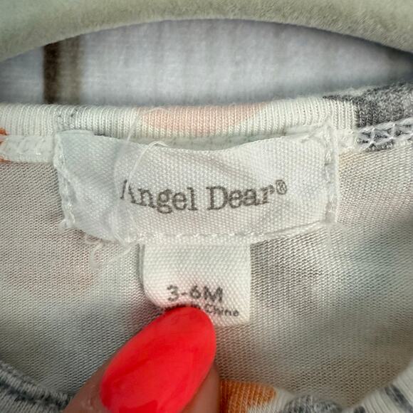 angel dear autumn owls bamboo ruffle romper 3-6M - Picture 3 of 4